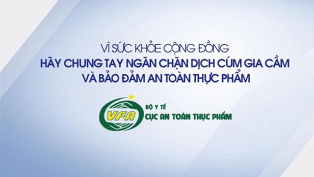 Thông điệp ngăn chặn dịch cúm gia cầm và bảo đảm an toàn thực phẩm