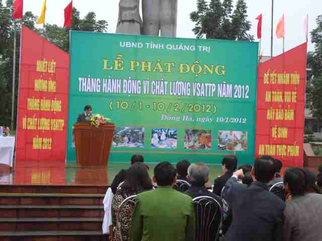 Thông điệp Tháng hành động vì CLVSATTP 2012